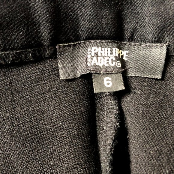 Philippe Adec Black Pant, Size 6 - Picture 7 of 14